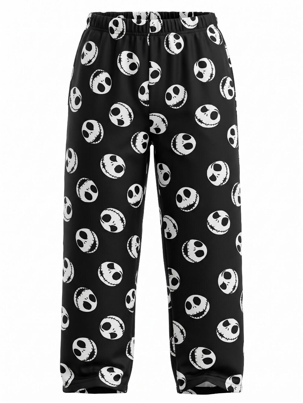 Disney Black and White Jack Skellington Pajama Pants Cozy Fleece Halloween 2X